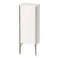 Подвесной шкаф Duravit XViu 890x400x240 мм с дверцей и стеклянными полками (белый глянцевый/шампань матт) (XV1305LB122) - миниатюра фото 1