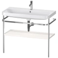 Консоль напольная Duravit Happy D.2 Plus с умывальником 975×490×850 мм, белая глянцевая (HP4838O2222) - миниатюра фото 1