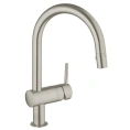 Смеситель Grohe Minta для кухни с выдвижной лейкой и однорычажным управлением - миниатюра фото 1