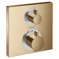 Термостат для душа Hansgrohe Ecostat Square в шлифованной бронзе (15714140) - миниатюра фото 1