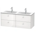 Тумба подвесная Duravit Brioso 1290 мм с 4 ящиками, белый глянец (BR410602222) - миниатюра фото 1