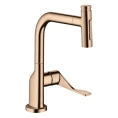 Кухонный смеситель AX Citterio с выдвижным изливом в полированном красном золоте (39862300) - миниатюра фото 1