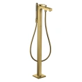 Напольный смеситель для ванны AX Citterix тек, полированное золото (39471990) - миниатюра фото 1