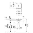 Встраиваемая раковина Duravit DuraStyle 400x400 мм без отверстия, белая (373370022) - миниатюра фото 2