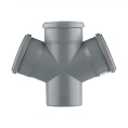 Крестовина канализационная HTDA 110х110х110 67° одноплоскостная Ostendorf - миниатюра фото 1