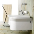 Смеситель для биде Gessi Cono однодырный с донным клапаном и шлангами, хром (45007#031) - миниатюра фото 1