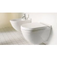 Подвесной унитаз Duravit Starck 3 с антигрязевым покрытием SanitaryGlaze (22250900001) - миниатюра фото 2