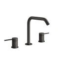Смеситель для раковины GESSI 316 на 3 отверстия, цвет brushed black metal PVD (54412#707) - миниатюра фото 1