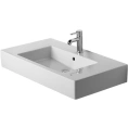 Раковина Duravit Vero для мебели с 3 отверстиями под смеситель 850x490 мм белая (329850030) - миниатюра фото 1