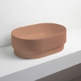 Раковина SIMAS Po-mo 56x37x19 см, цвет Caramello: верхний монтаж без отверстия (PO02 CARAMELLO) - миниатюра фото 1