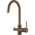 Кухонный смеситель Rossinka Z35-28: элегантный бежевый оттенок - миниатюра фото 1