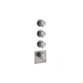 Термостатический смеситель GESSI на 2 источника для скрытого монтажа (цвет steel brushed) (54506#239) - миниатюра фото 1