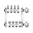 Коллекторная группа REHAU HKV-D на 4 выхода (РЕХАУ - 12080411002)1x3/4ЕК из нержавеющей стали с регулирующими и термостатическими вентилями и расходомерами - миниатюра фото 3