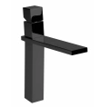 Смеситель для раковины Bossini Cube высокий, матовый черный (Z004302.073) - миниатюра фото 1