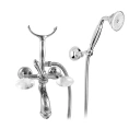 Смеситель для ванны Nicolazzi Cristallo Di Rocca с переключателем душ/ванна и комплектом душа (2102CR09C) - миниатюра фото 1