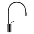Смеситель для раковины Gessi Goccia высокий, черный (1 отверстие, излив 244 мм) (33605#299) - миниатюра фото 1