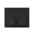 Термостат для душа Gessi Hi-Fi с подключением 2 источников, цвет Black Metal PVD (63004#706) - миниатюра фото 1