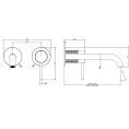 Настенный смеситель GESSI для раковины с высоким изливом, отделка MECCANICA Black (54289#299) - миниатюра фото 2
