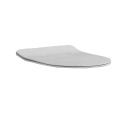 Сиденье для унитаза Kerasan Flo SLIM матовое белое с микролифтом и хромированной фурнитурой (319130) - миниатюра фото 1