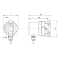 Насос рециркуляционный Shinhoo INSTANT 15-1.5 II BL 80мм 5Вт 1x230В 50Гц Rp 1/2