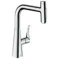 Кухонный смеситель Hansgrohe Metris Select M71 с вытяжным душем, хром (73822000) - миниатюра фото 1