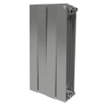 Радиатор биметаллический Royal Thermo Piano Forte 500 Silver Satin 4 секции-серебристый - миниатюра фото 1