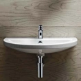 Раковина AZZURRA THIN встраиваемая полуруглая 60х45 c без отв под смесительитель цвет белый - миниатюра фото 1