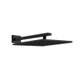 Верхний душ Gessi Rettangolo 300x300 мм для настенного монтажа, черный (15185#299) - миниатюра фото 1