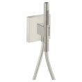 Душевой набор AXOR Showers Porter с ручным душем, 2 режимами и держателем, цвет сталь (12626800) - миниатюра фото 1
