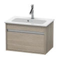 База под раковину Duravit Ketho с выдвижным ящиком, цвет Сосна серебристая, 410x600x385 (KT642203131) - миниатюра фото 1