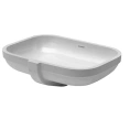 Встраиваемая раковина DURAVIT Happy D2 48x34.5 см без отверстия, белая (457480000) - миниатюра фото 1