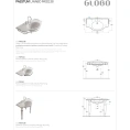 Подвесная раковина GLOBO Paestum 110x60 см белая с полотенцедержателем - миниатюра фото 2