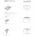 Подвесная раковина Globo Paestum 100х55 см белая - миниатюра фото 2