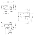Бачок унитаза Duravit D-Neo 395x180 мм с нижним подключением и двойным сливом 6/3 л, белый (944100005) - миниатюра фото 2