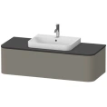Подвесная тумба Duravit Happy D.2 Plus 354x1300x550 мм, 1 ящик, цвет Stone Grey Satin Matt (HP4942M9292) - миниатюра фото 1