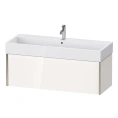 Подвесная тумба Duravit XViu белая глянцевая/champagne matt, 397x1184x454 мм (XV42380B122) - миниатюра фото 1