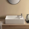 Раковина-чаша GLOBO T-Edge 55x35 см для установки на столешницу, белая (TE055BI*0) - миниатюра фото 1
