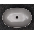 Накладная раковина Kerasan Nolita 60x40 см светло-серый без отверстия (534389) - миниатюра фото 2