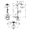 Душевая система HG Croma Select 280 Showerpipe с однорычажным смесителем, хром (26791000) - миниатюра фото 2