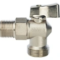 Stout кран шаровой угловой 1/2 х 3/4, соединение типа мама-папа - миниатюра фото 3