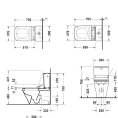 Бачок унитаза Duravit DuraStyle с двойным смывом 6/3 л, белый, универсальное подключение (935000005) - миниатюра фото 2