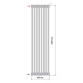 Радиатор стальной трубчатый Purmo Delta Laserline AB 3180 1800х400 8 секций с боковой подводкой - миниатюра фото 4