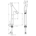 Смеситель для раковины AX Starck Organic 240 мм (12013800) - миниатюра фото 2