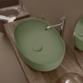 Накладная раковина Kerasan Nolita 60x40 см, цвет Verde, без отверстия под смеситель (534311) - миниатюра фото 1
