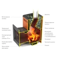 Печь Термофор Витрувия Carbon БСЭ ТО антрацит НВ - миниатюра фото 2