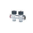 Коллектор REHAU (РЕХАУ - 11316443001)регулирующий, распределительный G3/4 с 2 отводами G 3/4 - миниатюра фото 1