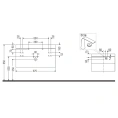 Тумба подвесная Duravit Happy D.2 Plus с умывальником, 2 ящика, цвет Графит супермат (HP4348O8080) - миниатюра фото 2