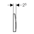 Кнопка смыва для скрытого монтажа Geberit Delta 50, белая - миниатюра фото 3