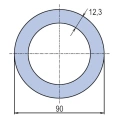 Труба PP-RCT WAVIN Ekoplastik PN16 90x12-3 - миниатюра фото 2