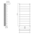 Полотенцесушитель электрический Terminus Ватра полка П10 50x103 E L - миниатюра фото 2